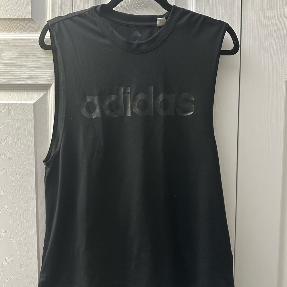 Adidas Black Crew Neck Tee